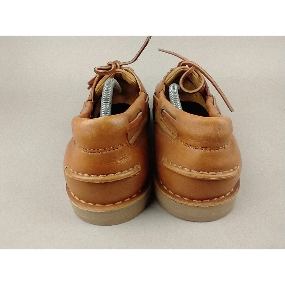 Rockport Mens M5166 Tan Leather Boat Shoes Nautical Loafers Size 11M